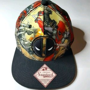 🌻 Sold🌻Marvel Bioworld Deadpool Comic Snapback Hat